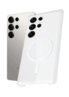 BFS  Samsung Galaxy S24 Ultra Kılıf PC Zara Magsafe Şeffaf Kılıf - Şeffaf