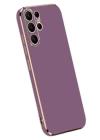 BFS  Samsung Galaxy S24 Ultra Kılıf Volet Silikon - Mor