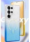 BFS Samsung Galaxy S24 Ultra Pummel Shiny Magsafe Kapak - Mor