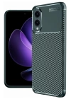 BFS  Samsung Galaxy S25 Edge Kılıf Auto Focus Karbon Kapak - Koyu Yeşil