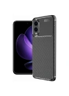 BFS  Samsung Galaxy S25 Edge Kılıf Auto Focus Karbon Kapak - Siyah