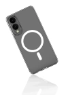 BFS Samsung Galaxy S25 Edge Kılıf Magneticsafe Şeffaf Silikon - Şeffaf