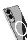 BFS Samsung Galaxy S25 Edge Kılıf Magneticsafe Şeffaf Silikon - Şeffaf