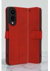 BFS  Samsung Galaxy S25 Edge Trend S Plus Kapaklı Kılıf - Kırmızı