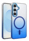 BFS  Samsung Galaxy S25 Glossy Magsafe Kapak - Mavi