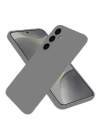 BFS  Samsung Galaxy S25 Kılıf Nano içi Kadife Silikon - Gri