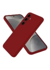 BFS  Samsung Galaxy S25 Kılıf Nano içi Kadife Silikon - Kırmızı