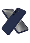 BFS  Samsung Galaxy S25 Kılıf Nano içi Kadife Silikon - Lacivert