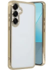 BFS  Samsung Galaxy S25 Kılıf Razer Lensli Silikon - Gold