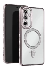 BFS  Samsung Galaxy S25 Plus Kılıf Joke Simli Magneticsafe Kılıf - Gümüş