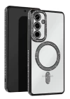 BFS  Samsung Galaxy S25 Plus Kılıf Joke Simli Magneticsafe Kılıf - Siyah