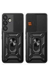 BFS  Samsung Galaxy S25 Plus Kılıf Pars Lens Yüzüklü Silikon - Yeşil