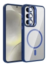 BFS Samsung Galaxy S25 Remim Lensli Magsafe Standlı Kapak - Lacivert