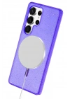BFS Samsung Galaxy S25 Ultra Glow Magsafe Kapak - Mor