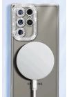 BFS  Samsung Galaxy S25 Ultra Kılıf Joke Simli Magneticsafe Kılıf - Mavi