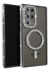 BFS  Samsung Galaxy S25 Ultra Kılıf Joke Simli Magneticsafe Kılıf - Siyah