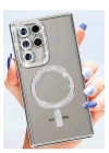 BFS  Samsung Galaxy S25 Ultra Kılıf Joke Simli Magneticsafe Kılıf - Siyah