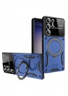 BFS Samsung Galaxy S25 Ultra Kılıf Joy Lens Standlı Kapak - Lacivert
