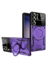 BFS  Samsung Galaxy S25 Ultra Kılıf Joy Lens Standlı Kapak - Mor
