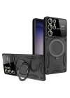 BFS  Samsung Galaxy S25 Ultra Kılıf Joy Lens Standlı Kapak - Siyah