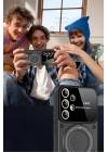BFS Samsung Galaxy S25 Ultra Kılıf Joy Lens Standlı Kapak - Siyah