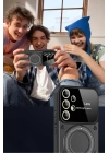 BFS  Samsung Galaxy S25 Ultra Kılıf Joy Lens Standlı Kapak - Siyah