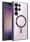 BFS  Samsung Galaxy S25 Ultra Kılıf Kross Magneticsafe Kapak - Mor