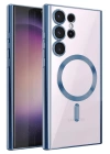 BFS  Samsung Galaxy S25 Ultra Kılıf Kross Magneticsafe Kapak - Sierra Blue
