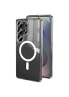BFS  Samsung Galaxy S25 Ultra Kılıf Magneticsafe Şeffaf Silikon - Şeffaf
