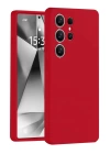 BFS  Samsung Galaxy S25 Ultra Kılıf Nano içi Kadife Silikon - Kırmızı