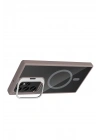 BFS Samsung Galaxy S25 Ultra Remim Lensli Magsafe Standlı Kapak - Titan Gri