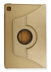 BFS  Samsung Galaxy T500 Tab A7 10.4 Kılıf 360 Tablet Deri Kılıf - Gold