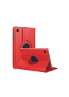 BFS  Samsung Galaxy Tab A11 360 Tablet Deri Kılıf - Kırmızı