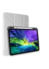 BFS  Samsung Galaxy Tab A9 Plus Kılıf Kalemlikli Mars Tablet Kılıfı - Gri