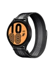 BFS  Samsung Galaxy Watch 4 Metal Mıknatıslı Kordon - Siyah-Beyaz