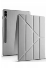 BFS  Samsung Galaxy X510 Tab S9 FE 11 Kılıf Kalemlikli Mars Tablet Kılıfı - Koyu Gri
