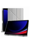 BFS  Samsung Galaxy X610 Tab S9 FE Plus 12.4 Kılıf Kalemlikli Mars Tablet Kılıfı - Koyu Gri