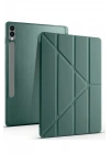BFS  Samsung Galaxy X610 Tab S9 FE Plus 12.4 Kılıf Kalemlikli Mars Tablet Kılıfı - Koyu Yeşil