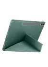 BFS  Samsung Galaxy X610 Tab S9 FE Plus 12.4 Kılıf Kalemlikli Mars Tablet Kılıfı - Koyu Yeşil