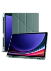BFS  Samsung Galaxy X610 Tab S9 FE Plus 12.4 Kılıf Kalemlikli Mars Tablet Kılıfı - Koyu Yeşil