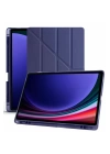 BFS  Samsung Galaxy X610 Tab S9 FE Plus 12.4 Kılıf Kalemlikli Mars Tablet Kılıfı - Lacivert
