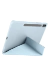 BFS  Samsung Galaxy X610 Tab S9 FE Plus 12.4 Kılıf Kalemlikli Mars Tablet Kılıfı - Mavi