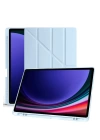 BFS  Samsung Galaxy X610 Tab S9 FE Plus 12.4 Kılıf Kalemlikli Mars Tablet Kılıfı - Mavi