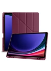BFS  Samsung Galaxy X610 Tab S9 FE Plus 12.4 Kılıf Kalemlikli Mars Tablet Kılıfı - Mor