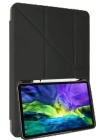 BFS  Samsung Galaxy X910 Tab S9 Ultra 14.6 Kılıf Kalemlikli Mars Tablet Kılıfı - Koyu Gri