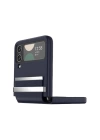 BFS Samsung Galaxy Z Flip 3 Kılıf Belt Flip Kapak - Lacivert