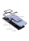 BFS Samsung Galaxy Z Flip 3 Kılıf Belt Flip Kapak - Siyah