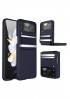 BFS  Samsung Galaxy Z Flip 4 Kılıf Belt Flip Kapak - Lacivert