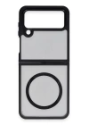 BFS  Samsung Galaxy Z Flip 4 Kılıf Blur Fold Magsafe Kapak - Mat Siyah