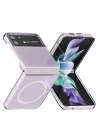 BFS  Samsung Galaxy Z Flip 4 Kılıf Magneticsafe Şeffaf Silikon - Şeffaf